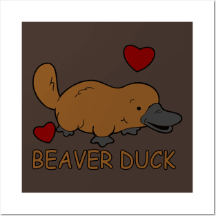 Beaver Duck (Platypus Humour) Posters and Art